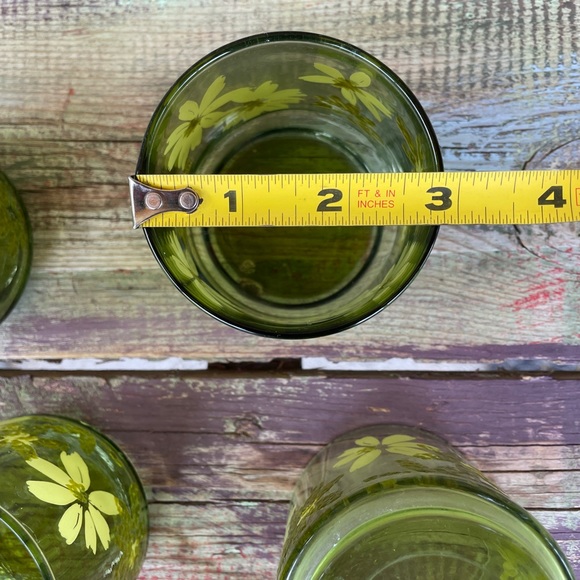 4- Vintage Floral Glasses - Picture 5 of 8